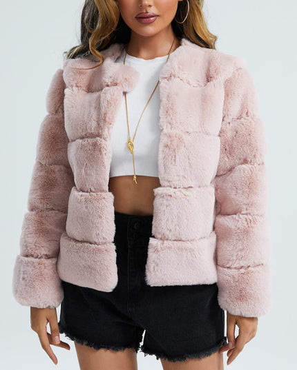 Fluffy vest met lange mouwen Rebeca