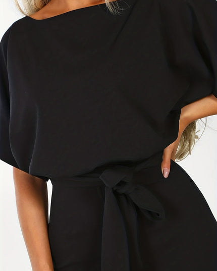 Wijde jumpsuit met tailleband