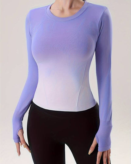 Shirt met lange mouwen en kleurverloop