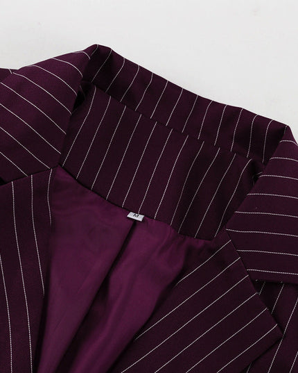 Losse elegante gestreepte blazer