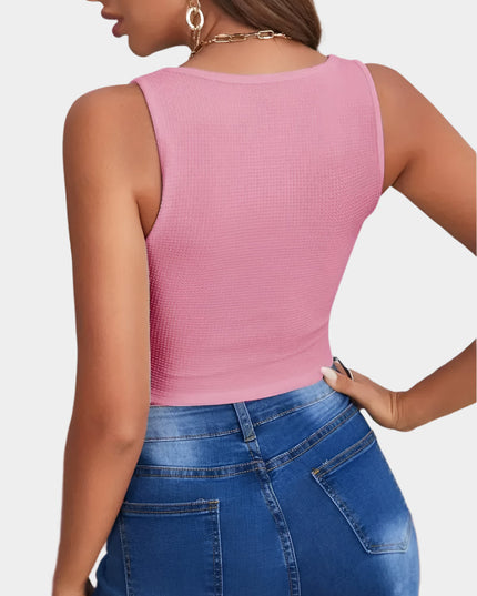 Amara vierkante halslijn corset top