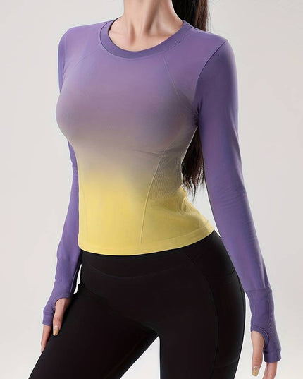 Shirt met lange mouwen en kleurverloop