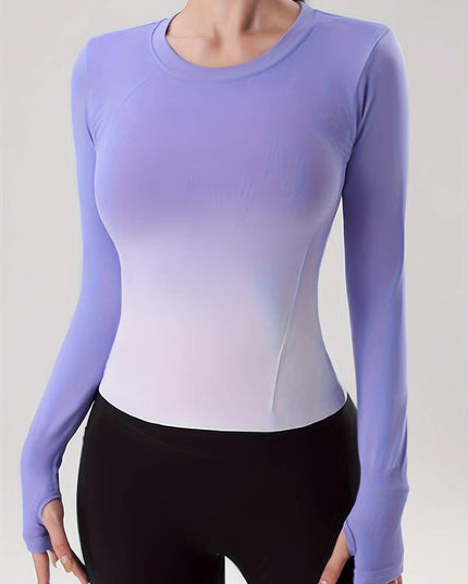 Shirt met lange mouwen en kleurverloop