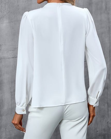 Blouse met hoge hals