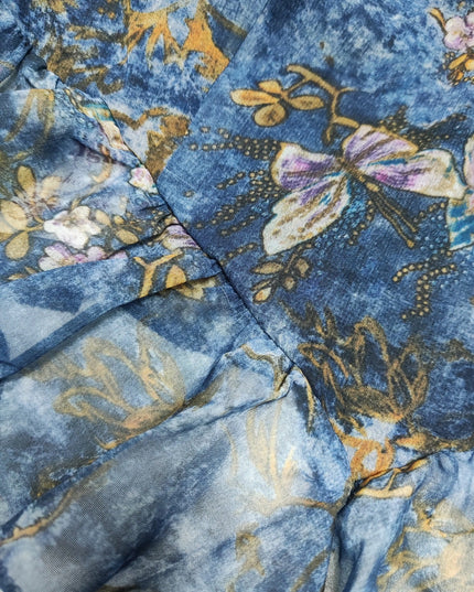 Top met bloemenprint en ruches