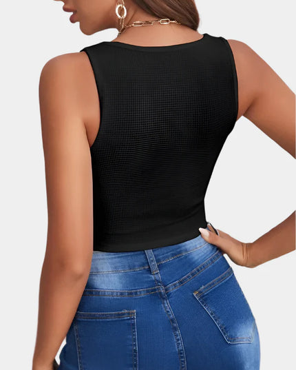 Amara vierkante halslijn corset top