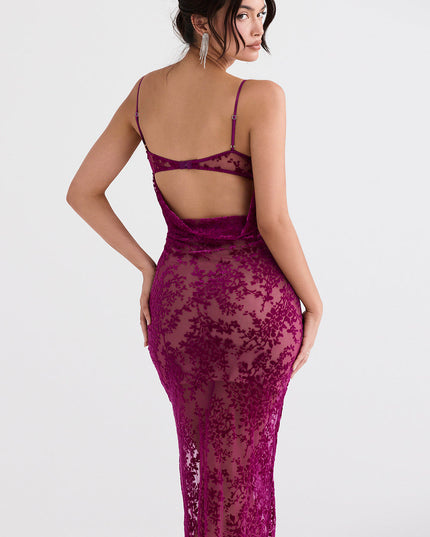 Cranberry dunne mini-jurk