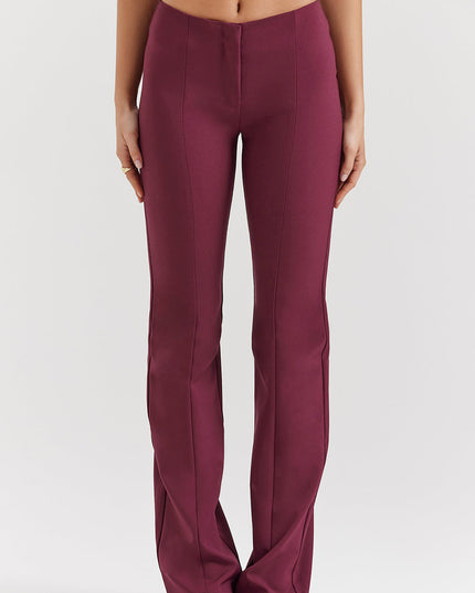 Eco leren top met lange mouwen en broek