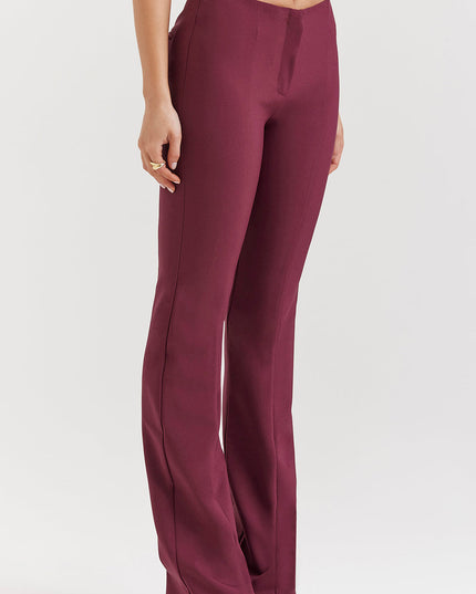 Eco leren top met lange mouwen en broek