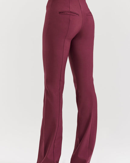 Eco leren top met lange mouwen en broek