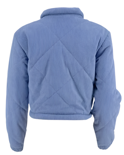 Marineblauwe casual korte jas