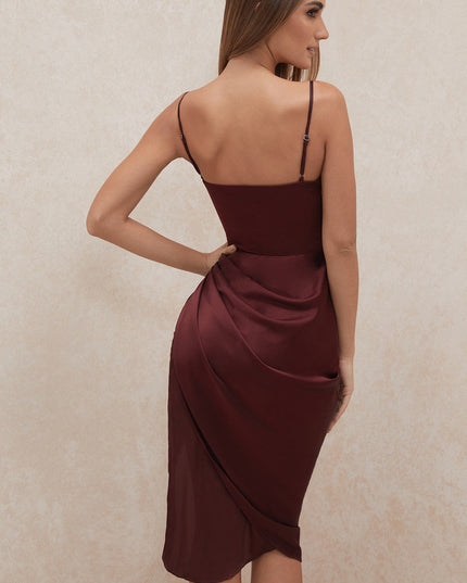 Elegante satijnen jurk
