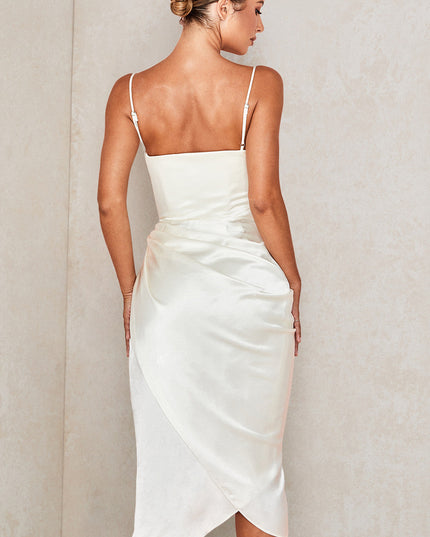 Elegante satijnen jurk