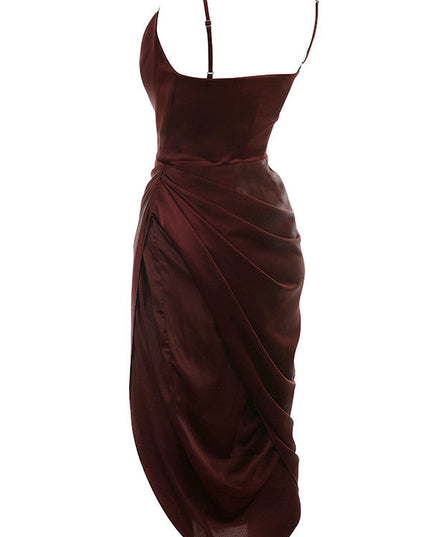 Elegante satijnen jurk
