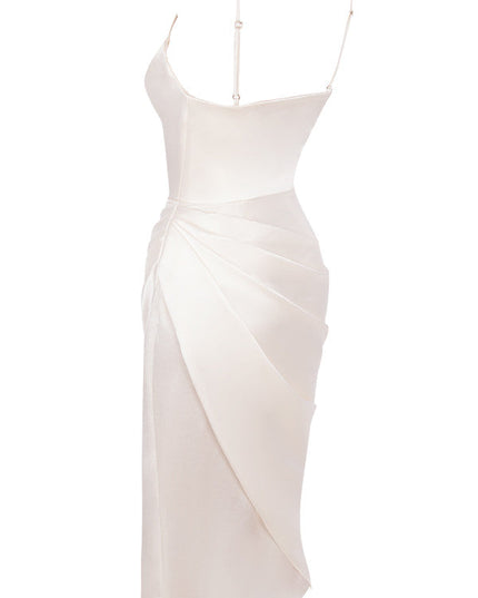 Elegante satijnen jurk