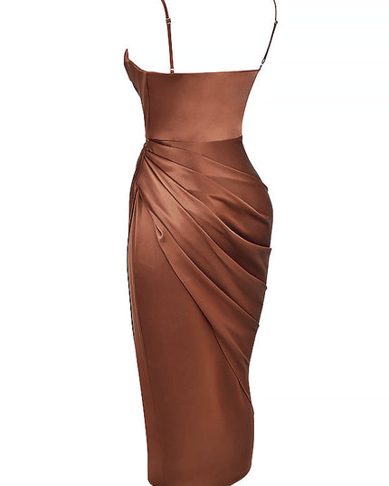 Elegante satijnen jurk