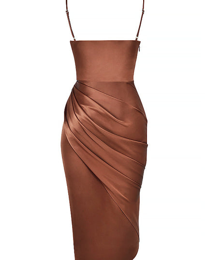 Elegante satijnen jurk