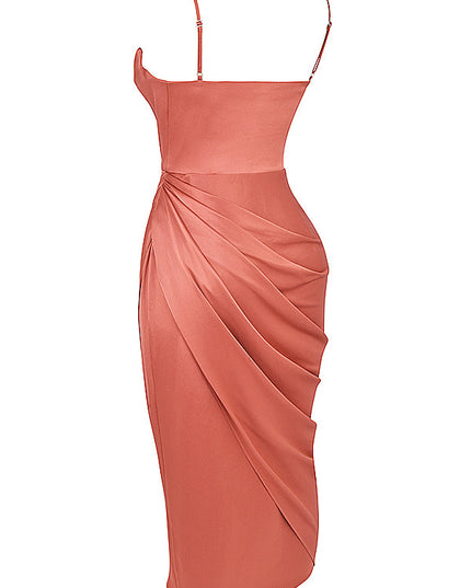 Elegante satijnen jurk