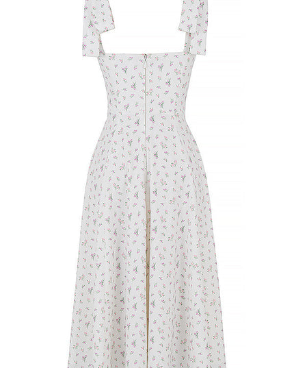 Bloemen midi-zonjurk