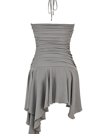 Smokey asymmetrische mini-jurk