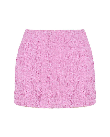 Roze uitsparing korset met minirok