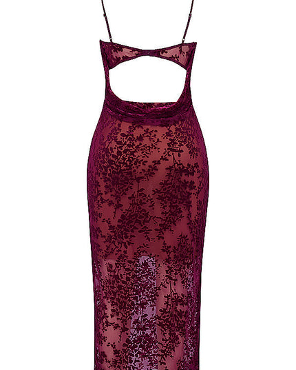 Cranberry dunne mini-jurk