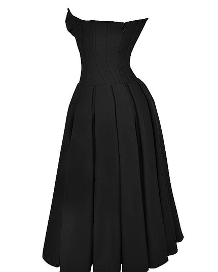 Strapless maxi-jurk met ballerina's
