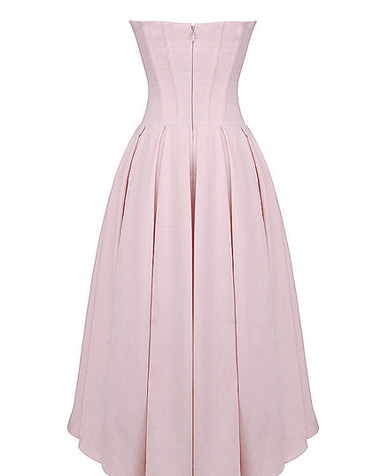 Strapless maxi-jurk met ballerina's