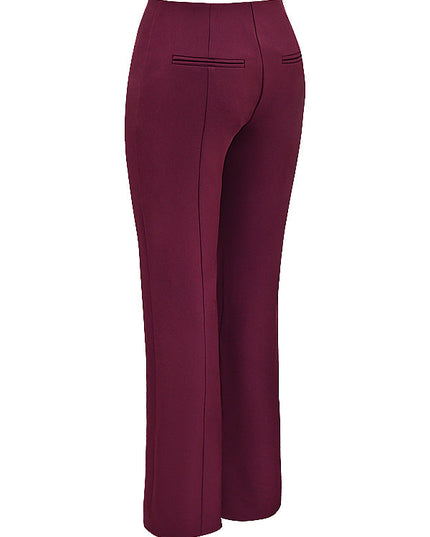 Eco leren top met lange mouwen en broek