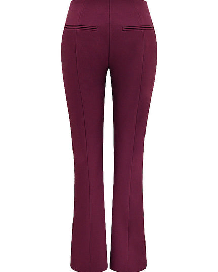 Eco leren top met lange mouwen en broek