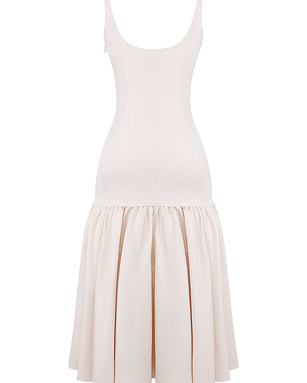 Midi-jurk met verlaagde taille