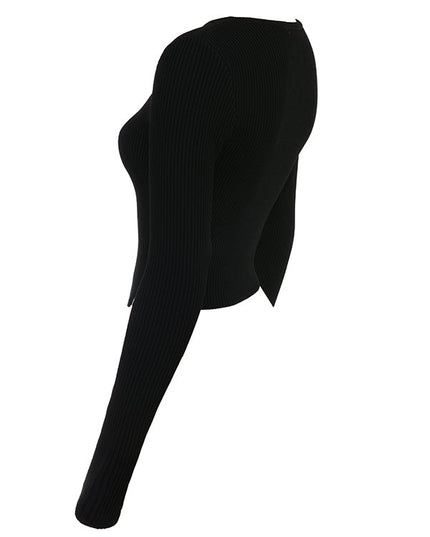 Gebreide blouse met smalle broek