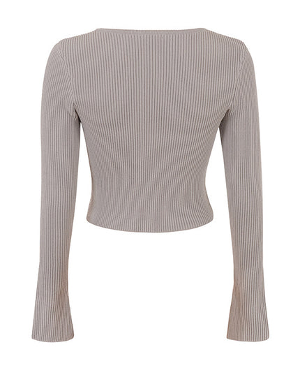 Gebreide blouse met smalle broek